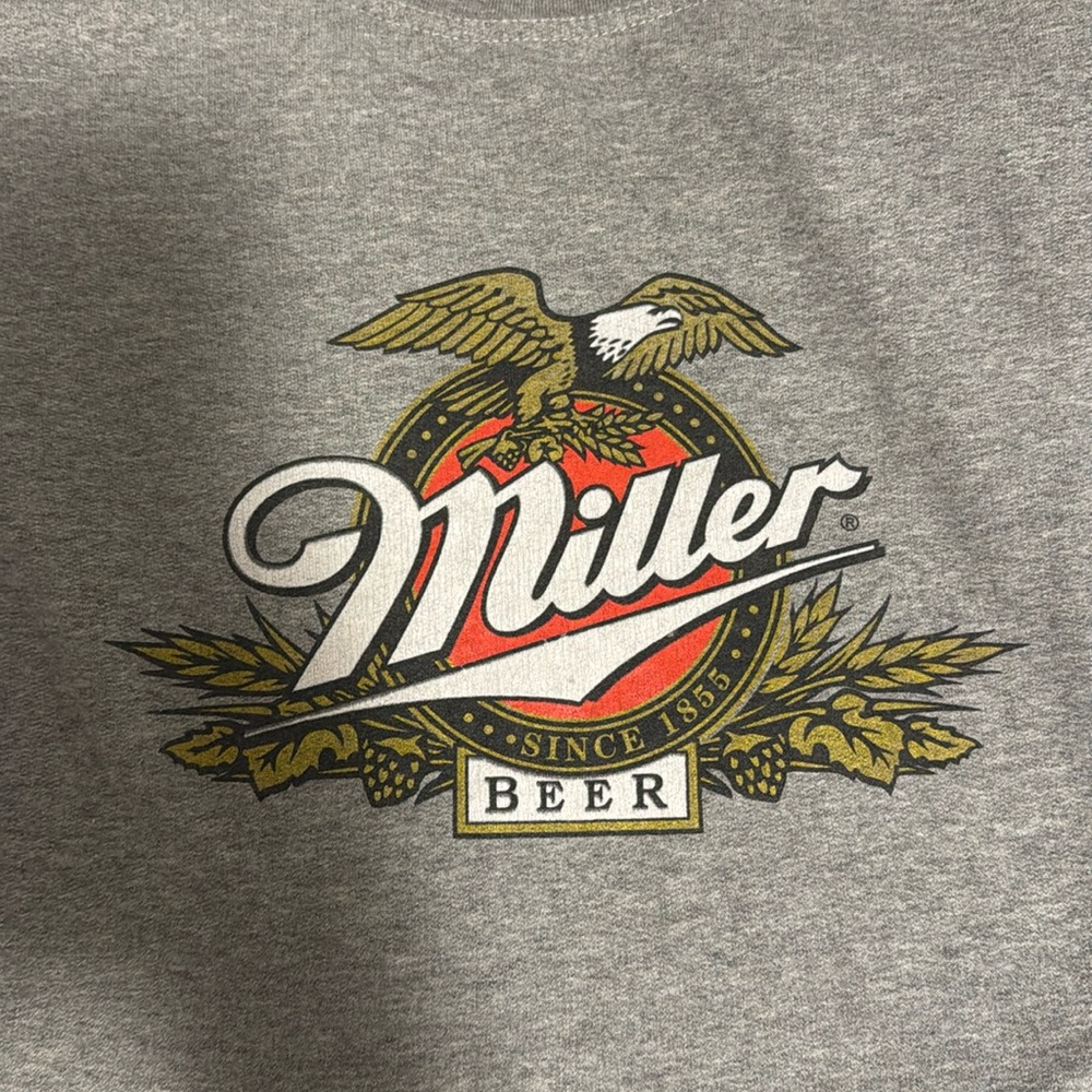 Vintage cropped Miller Beer Crew Neck Sweatshirt